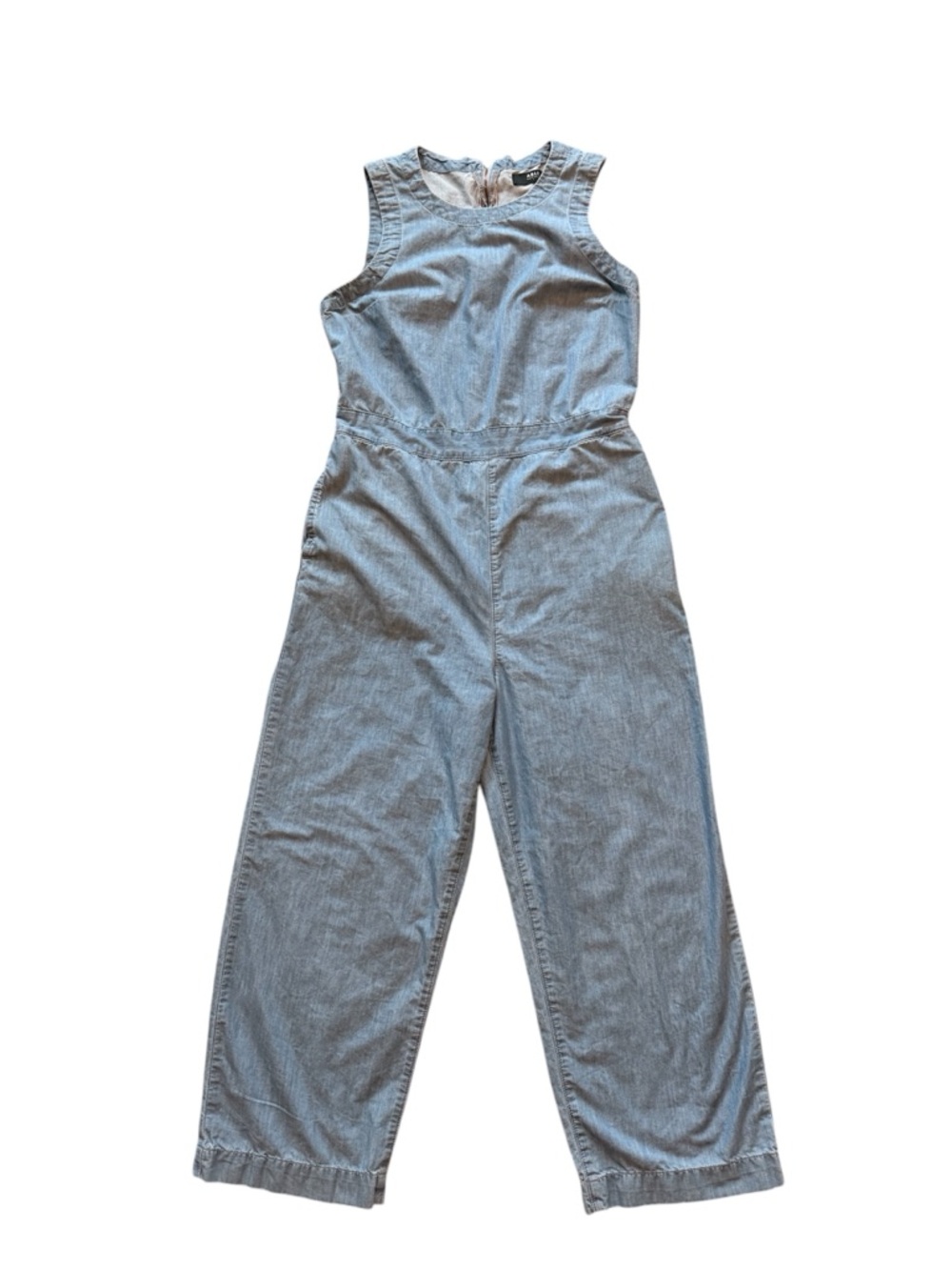 ABLE Women’s Light Blue Denim Wide Leg Jumpsuit Size L